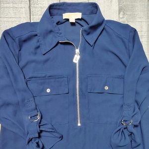 Michael Kors Roll-up Sleeve Blouse